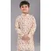 Polyester Sequins Work Kids Wear Boys Kurta Pajama In Multi Color - 12060204894