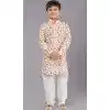 Polyester Sequins Work Kids Wear Boys Kurta Pajama In Multi Color - 12060204894