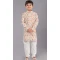 Polyester Sequins Work Kids Wear Boys Kurta Pajama In Multi Color - 12060204894