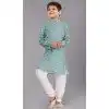 Designer Polyester Sequins Work Kids Wear Boys Kurta Pajama In Multi Color - 12060204895