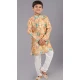 Multi Color Polyester Printed Kids Wear Boys Kurta Pajama - 12060204900