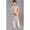 Multi Color Printed Polyester Kids Wear Boys Kurta Pajama - 12060204901