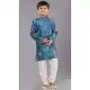 Festival Wear Multi Color Polyester Printed Kid's Kurta Pajama - 12060204902