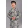Multi Color Polyester Printed Designer Kids Wear Boys Kurta Pajama - 12060204904