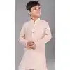 Pink Printed Polyester Kids Wear Boys Kurta Pajama - 12060204905