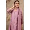 Lavender Silk Resham Work Designer Plus Size Anarkali Suit - 11608202132