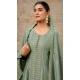 Pista Green Color Silk Resham Work Designer Anarkali Suit - 11608202133