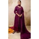 Purple Silk Resham Work Designer Anarkali Suit - 11608202134