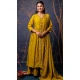 Mustard Silk Resham Work Designer Anarkali Suit - 11608202137