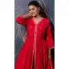 Pink Silk Resham Work Designer Plus Size Anarkali Suit - 11608202138