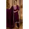 Silk Embroidered Party Wear Anarkali Suit In Purple - 11642202304