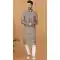 Multi Color Cotton Crochet Work Casual Wear Men Kurta Pajama - 12082205008