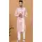 Multi Color Crochet Work Cotton Casual Wear Men Kurta Pajama - 12082205010