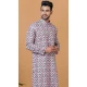 Cotton Multi Color Crochet Work Casual Wear Men Kurta Pajama - 12082205029