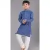 Royal Blue Cotton Digital Printed Kids Wear Boys Kurta Pajama - 12085205067