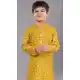 Beautiful Yellow Cotton Digital Printed Kids Wear Boys Kurta Pajama - 12085205068