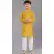 Beautiful Yellow Cotton Digital Printed Kids Wear Boys Kurta Pajama - 12085205068