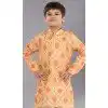 Cotton Digital Printed Kids Wear Boys Kurta Pajama In Yellow - 12085205069