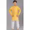 Yellow Cotton Digital Printed Function Wear Designer Kid's Boys Kurta Pajama - 12085205071