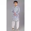 Cotton Digital Printed Kids Wear Boys Kurta Pajama In Multi Color - 12085205073
