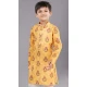 Yellow Cotton Digital Printed Function Wear Premium Kid's Boys Kurta Pajama - 12085205076