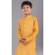 Yellow Cotton Digital Printed Designer Kids Wear Boys Kurta Pajama - 12085205077