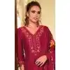 Vichitra Silk Embroidered Party Wear Plus Size Anarkali Suit In Rani Pink - 12093205200