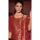 Red Banarasi Silk Jacquard Work Party Wear Salwar Kameez - 12094205206