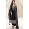Silk Chiffon Embroidered Evening Wear Salwar Kameez In Black - 12098205235