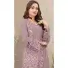 Georgette Embroidered Pakistani Style Plus Size Salwar Kameez In Pink - 12054204829