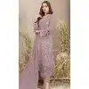 Georgette Embroidered Pakistani Style Plus Size Salwar Kameez In Pink - 12054204829