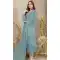Georgette Embroidered Pakistani Style Salwar Kameez In Sky Blue - 12054204832