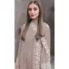 Beige Georgette Embroidered Designer Pakistani Plus Size Salwar Kameez - 12055204834