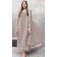 Beige Georgette Embroidered Designer Pakistani Salwar Kameez - 12055204834