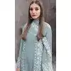 Sky Blue Georgette Embroidered Designer Pakistani Plus Size Salwar Kameez - 12055204835
