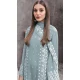Sky Blue Georgette Embroidered Designer Pakistani Salwar Kameez - 12055204835