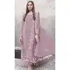 Pink Georgette Embroidered Designer Pakistani Plus Size Salwar Kameez - 12055204836