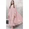 Peach Georgette Embroidered Designer Pakistani Plus Size Salwar Kameez - 12055204837