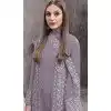 Violet Georgette Embroidered Designer Pakistani Plus Size Salwar Kameez - 12055204838