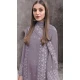 Violet Georgette Embroidered Designer Pakistani Salwar Kameez - 12055204838