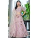 Fendi Silk Sequins Work Wedding Wear Lehenga Choli In Pink - 12100205242