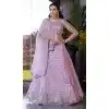 Mausam Sequins Work Wedding Wear Plus Size Lehenga Choli In Lavender - 12100205244