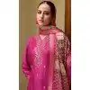 Rai Pink Viscose Jacquard Work Party Wear Plus Size Salwar Suit - 12118205483
