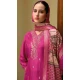 Rai Pink Viscose Jacquard Work Party Wear Salwar Suit - 12118205483