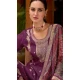 Purple Viscose Jacquard Work Party Wear Salwar Suit - 12118205484