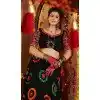 Black Viscose Cotton Embroidery Work Plus Size Navratri Chaniya Choli -159099187