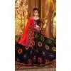 Black Viscose Cotton Embroidery Work Plus Size Navratri Chaniya Choli -159099187
