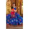 Blue Viscose Cotton Embroidery Work Plus Size Navratri Chaniya Choli -159099188
