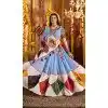 Sky Blue Viscose Cotton Designer Embroidery Work Plus Size Navratri Chaniya Choli