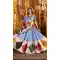Sky Blue Viscose Cotton Designer Embroidery Work Navratri Chaniya Choli